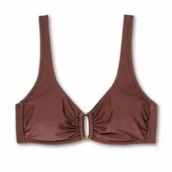 Women's Rectangle Bralette Bikini Top - Kona Sol™ Mulberry Brown -Swimsuits Popular Store unnamed file 5810