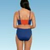 Women's Slimming Control Colorblock Bandeau Bikini Top - Beach Betty by Miracle Brands Orange -Swimsuits Popular Store unnamed file 5818