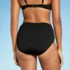 Women's Shirred High Coverage High Waist Bikini Bottom - Kona Sol™ Dark Green -Swimsuits Popular Store unnamed file 583
