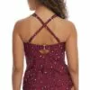 Birdsong Women's Wildside Plum Pie Underwire Wrap Tankini Top - S10149-WILDS -Swimsuits Popular Store unnamed file 5850