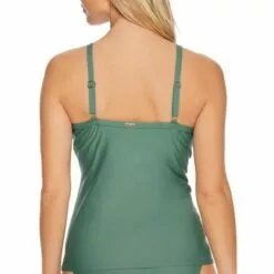 Sunsets Women's Moss Forever Twist Underwire Tankini Top - 77D-MOSS