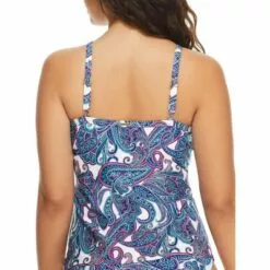 Sunsets Women's Regatta Paisley Forever Twist Underwire Tankini Top - 77D-REGPA