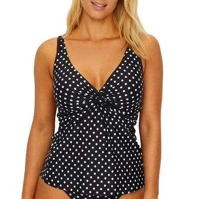 Sunsets Women's Black Dot Forever Underwire Tankini Top - 77D-BKDT 3 Sunsets Women's Black Dot Forever Underwire Tankini Top - 77D-BKDT