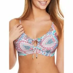 Sunsets Women's Vivid Plumes Kauai Underwire Bralette Bikini Top - 54D-VIVPL