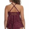 Birdsong Women's Wildside Plum Pie Tie Front Underwire Tankini Top - S10177-WILDS 2 Birdsong Women's Wildside Plum Pie Tie Front Underwire Tankini Top - S10177-WILDS -Swimsuits Popular Store unnamed file 5916