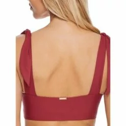 Sunsets Women's Tuscan Red Lily Wire-Free Bralette Bikini Top - 67T-TUSRE