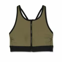 Women's Longline Zip-Front Bikini Top - All in Motion™ Olive Green & Black Colorblock 18 Women's Longline Zip-Front Bikini Top - All in Motion™ Olive Green & Black Colorblock -Swimsuits Popular Store unnamed file 5965