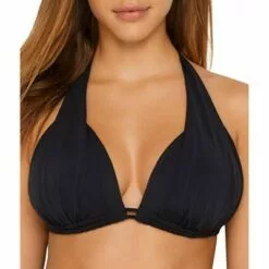 Sunsets Women's Black Marilyn Halter Bikini Top - 64T-BLCK