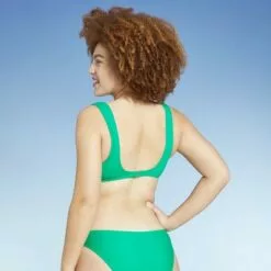 Juniors' Faux Underwire Bralette Bikini Top - Xhilaration™ Vibrant Green -Swimsuits Popular Store unnamed file 6020