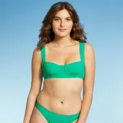 Juniors' Faux Underwire Bralette Bikini Top - Xhilaration™ Vibrant Green -Swimsuits Popular Store unnamed file 6026