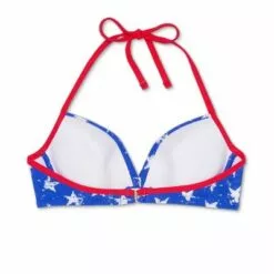 Juniors' Underwire Bikini Top - Xhilaration™ Blue/white -Swimsuits Popular Store unnamed file 6033