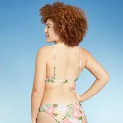 Juniors' Bralette Bikini Top - Xhilaration™ Multi Tropical Print Multi-colored