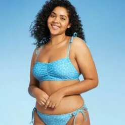 Juniors' Shoulder Tie Bralette Bikini Top - Xhilaration™ Blue Floral Print 16 Juniors' Shoulder Tie Bralette Bikini Top - Xhilaration™ Blue Floral Print -Swimsuits Popular Store unnamed file 6067