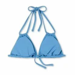 Juniors' String Triangle Bikini Top - Xhilaration™ Blue Denim -Swimsuits Popular Store unnamed file 6106
