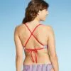Juniors' Ribbed Bralette Bikini Top - Xhilaration™ Red/White/Blue Stripe -Swimsuits Popular Store unnamed file 6136