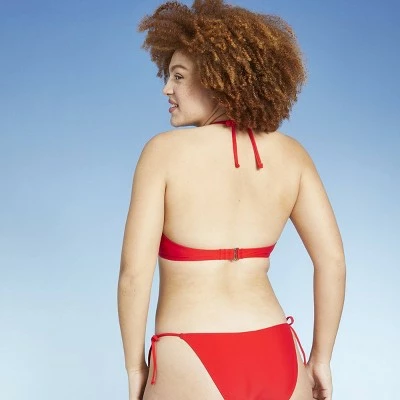 Juniors' U-Neck Bandeau Bikini Top - Xhilaration™ Red 6 Juniors' U-Neck Bandeau Bikini Top - Xhilaration™ Red - Image 4