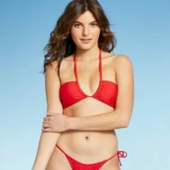 Juniors' U-Neck Bandeau Bikini Top - Xhilaration™ Red 21 Juniors' U-Neck Bandeau Bikini Top - Xhilaration™ Red -Swimsuits Popular Store unnamed file 6156