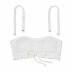 Juniors' Textured Ruffle Cinch-Front Bandeau Bikini Top - Xhilaration™ White 17 Juniors' Textured Ruffle Cinch-Front Bandeau Bikini Top - Xhilaration™ White -Swimsuits Popular Store unnamed file 6163