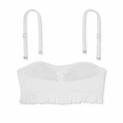 Juniors' Textured Ruffle Cinch-Front Bandeau Bikini Top - Xhilaration™ White 18 Juniors' Textured Ruffle Cinch-Front Bandeau Bikini Top - Xhilaration™ White -Swimsuits Popular Store unnamed file 6164