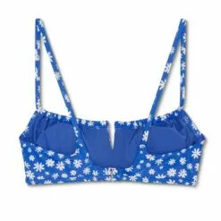 Juniors' Tunneled Bralette Bikini Top - Xhilaration™ Cobalt Floral Print -Swimsuits Popular Store unnamed file 6175
