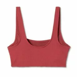 Juniors' Textured Longline Bralette Bikini Top - Xhilaration™ Clay -Swimsuits Popular Store unnamed file 6186