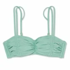 Juniors' Ruched Bralette Bikini Top - Xhilaration™ Light Green -Swimsuits Popular Store unnamed file 6244
