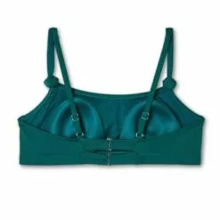 Juniors' Plus Size Ribbed Knot-Strap Bralette Bikini Top - Xhilaration™ Red -Swimsuits Popular Store unnamed file 6259