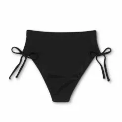 Women's Lace-Up High Waist High Leg Extra Cheeky Bikini Bottom - Shade & Shore™ Black -Swimsuits Popular Store unnamed file 626