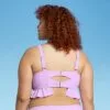 Juniors' Plus Size Ruffle Triangle Bikini Top - Xhilaration™ Lavender -Swimsuits Popular Store unnamed file 6315