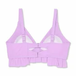 Juniors' Plus Size Ruffle Triangle Bikini Top - Xhilaration™ Lavender -Swimsuits Popular Store unnamed file 6318