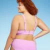 Juniors' Plus Size Terry Triangle Bikini Top - Xhilaration™ Lavender -Swimsuits Popular Store unnamed file 6331