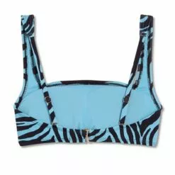 Women's Apron Front Bralette Bikini Top - Shade & Shore™ Teal Animal Print -Swimsuits Popular Store unnamed file 6352