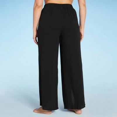 Women's Tie-Front Cover Up Pants - Kona Sol™ Black 4 Women's Tie-Front Cover Up Pants - Kona Sol™ Black - Image 3