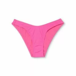 Juniors' Ribbed Cheeky High Leg Bikini Bottom - Xhilaration™ Coral Pink -Swimsuits Popular Store unnamed file 642