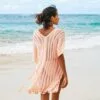 Women's Pink Crochet Tassels Cover Up - Cupshe - One Size Fits Most -Swimsuits Popular Store unnamed file 6435