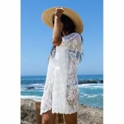 Women's White Lace Crochet Cover Up - Cupshe - One Size Fits Most -Swimsuits Popular Store unnamed file 6440