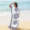 Women's Boho Print Maxi Cover Up - Cupshe - One Size Fits Most -Swimsuits Popular Store unnamed file 6441