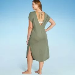 Women's V-Neck Maxi Cover Up Dress - Kona Sol™ Sage Green -Swimsuits Popular Store unnamed file 6470