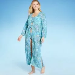 Women's Open-Front Long Sleeve Cover Up Duster - Shade & Shore™ Multi -Swimsuits Popular Store unnamed file 6510