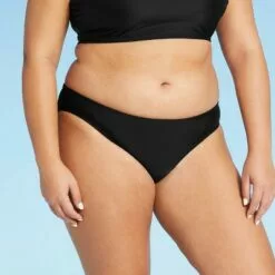 Women's Classic High Coverage Hipster Bikini Bottom - Kona Sol™ Oxford Blue -Swimsuits Popular Store unnamed file 652