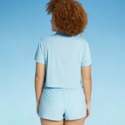 Juniors' Terry Zip-Up Cover Up Crop Top - Xhilaration™ Neon Peach -Swimsuits Popular Store unnamed file 6571