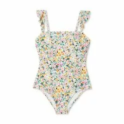 Women's Ditzy Ruffle Shoulder Medium Coverage One Piece Swimsuit - Kona Sol™ Multi -Swimsuits Popular Store unnamed file 6650