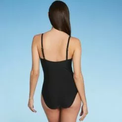 Women's Mesh Front One Piece Swimsuit - Shade & Shoreâ„¢ Black