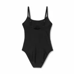 Women's Mesh Front One Piece Swimsuit - Shade & Shore™ Black -Swimsuits Popular Store unnamed file 6686