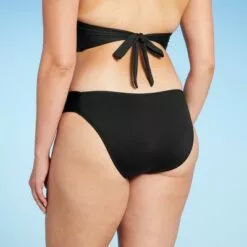 Women's Side-Tab Medium Coverage Hipster Bikini Bottom - Kona Sol™ Atlantic Burgundy -Swimsuits Popular Store unnamed file 677