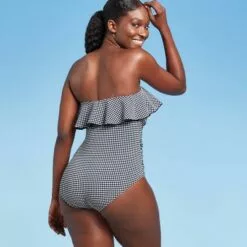 Women's Bandeau Flounce High Coverage One Piece Swimsuit - Kona Sol™ Navy Blue 21 Women's Bandeau Flounce High Coverage One Piece Swimsuit - Kona Sol™ Navy Blue -Swimsuits Popular Store unnamed file 6826