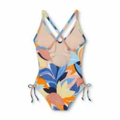 Women's Side-Cinch High Leg Medium Coverage One Piece Swimsuit - Kona Sol™ Multi -Swimsuits Popular Store unnamed file 6920