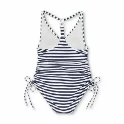Women's Side-Cinch High Coverage One Piece Swimsuit - Kona Sol™ Navy -Swimsuits Popular Store unnamed file 6946