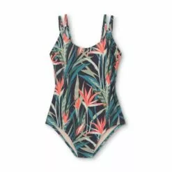 Women's Modern Medium Coverage One Piece Swimsuit - Kona Sol™ Tropical Print -Swimsuits Popular Store unnamed file 6987