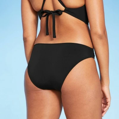Women's Hipster Bikini Bottom - Shade & Shore™ Black 6 Women's Hipster Bikini Bottom - Shade & Shore™ Black - Image 4